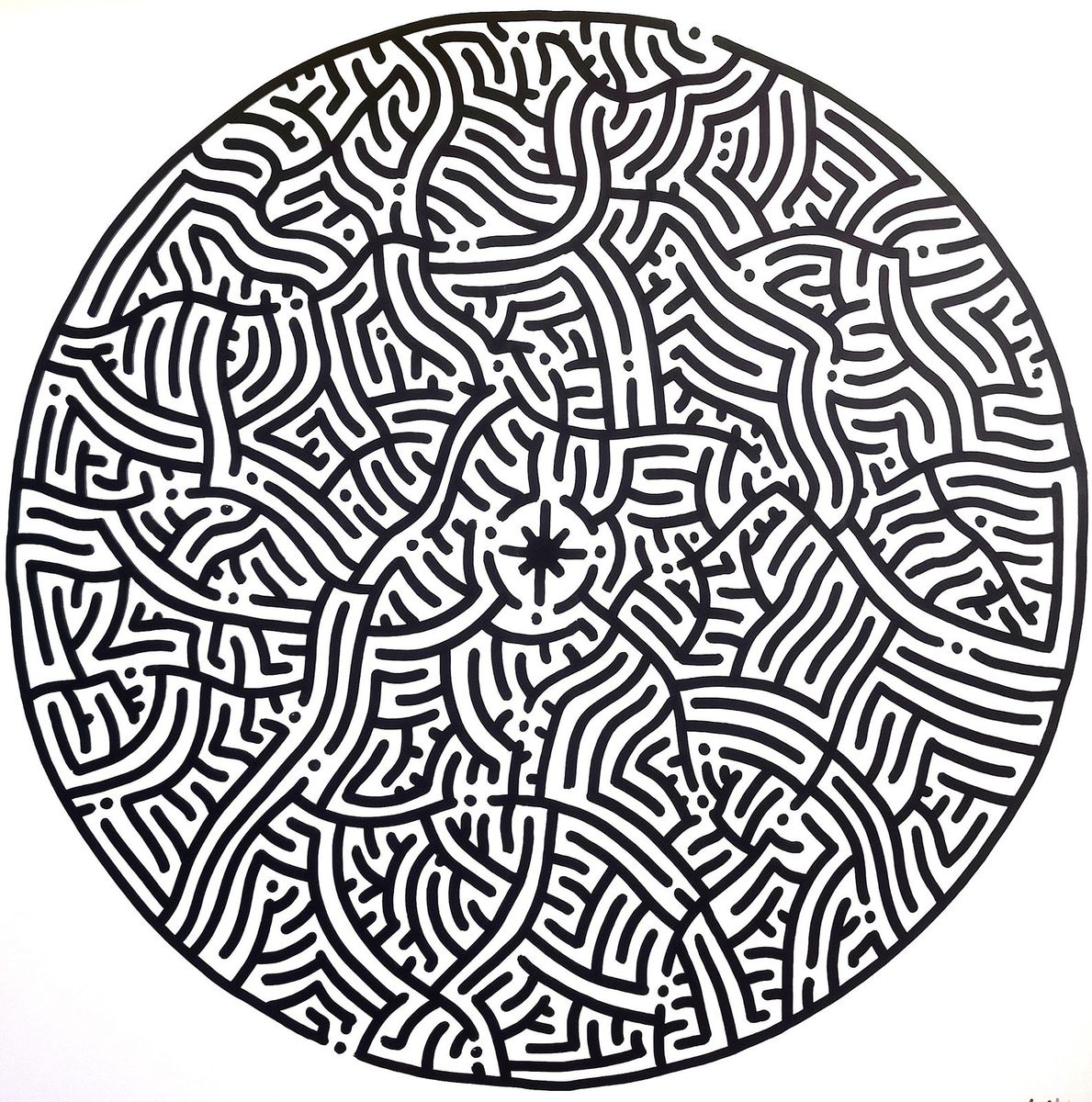 P = m × g - Toile par Kelkin, 100×100cm