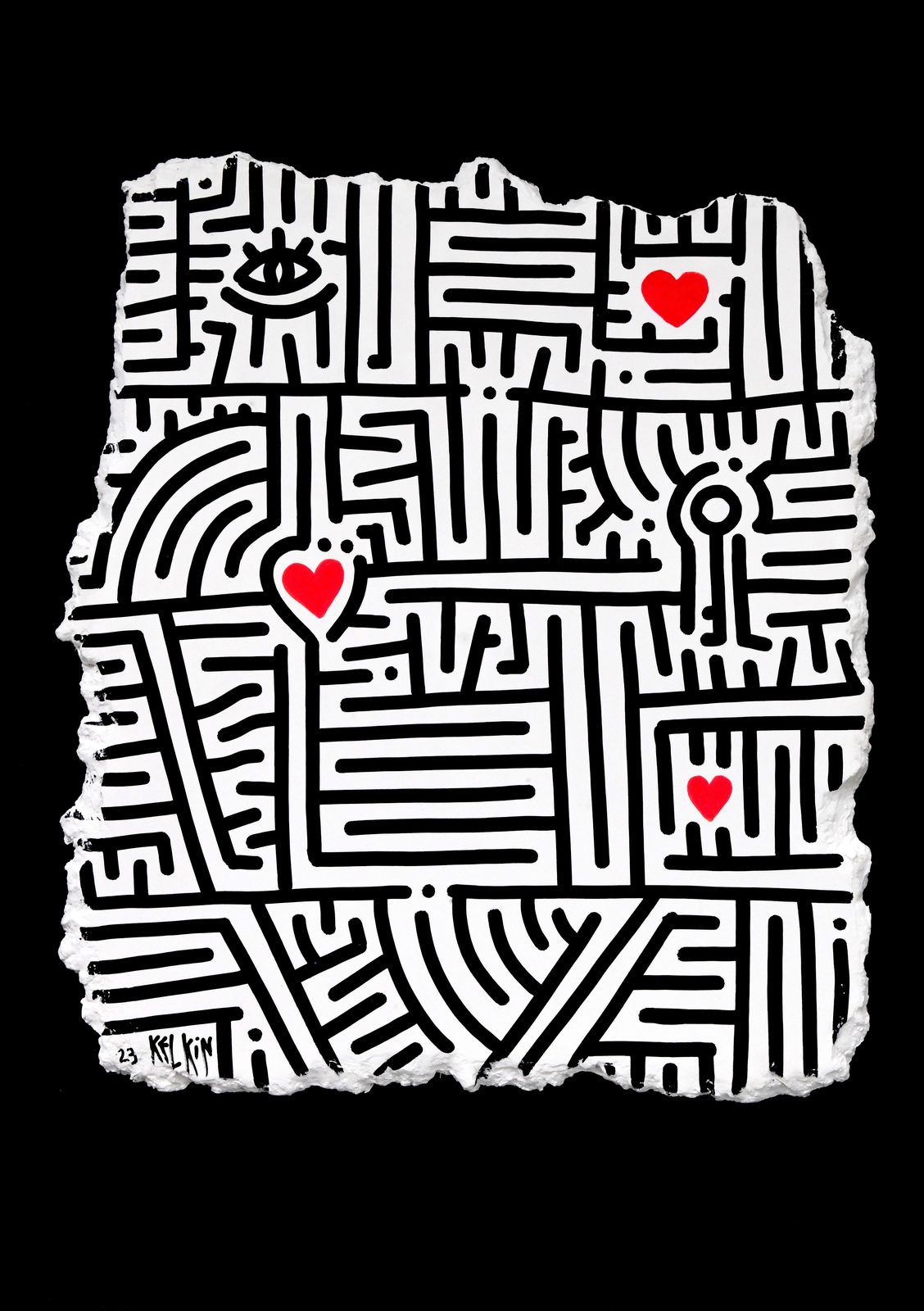 The Wall - Toile par Kelkin, 103×73cm